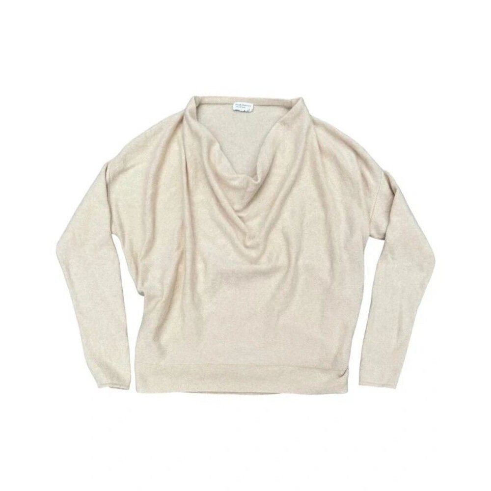Club Monaco Italian Cashmere Cowl Neck Sweater Quiet Luxury Minimalist - S